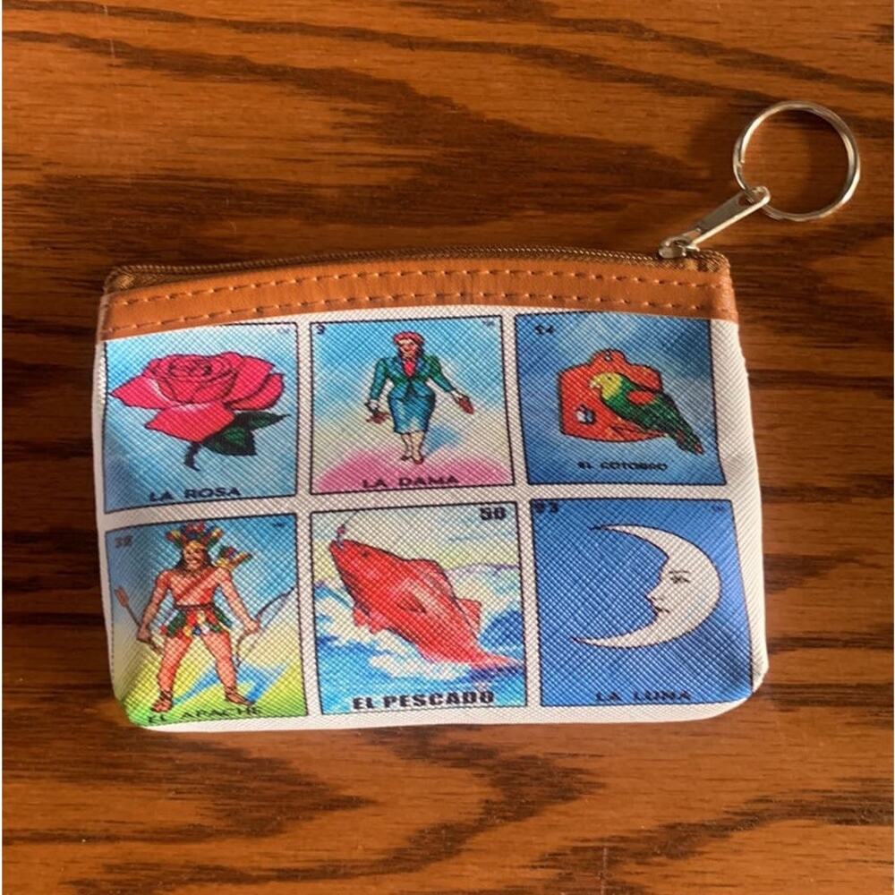 Wallet with Keyring- La Rosa